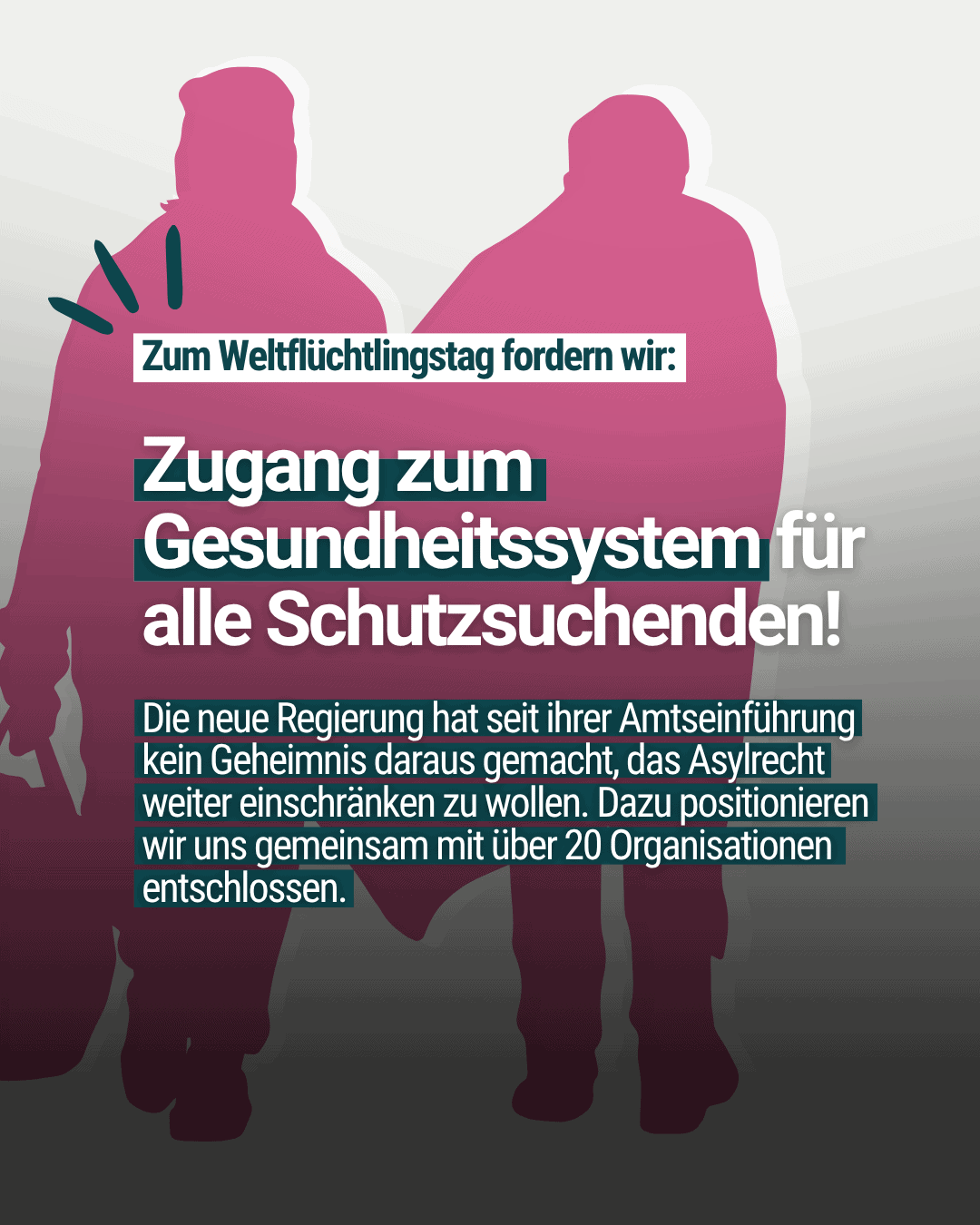 Weltflüchtlingstag: Gesundheit ist ein Menschenrecht - für alle!