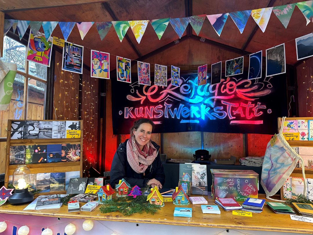 Refugio Kunstwerkstatt auf dem Haidhauser Weihnachtsmarkt